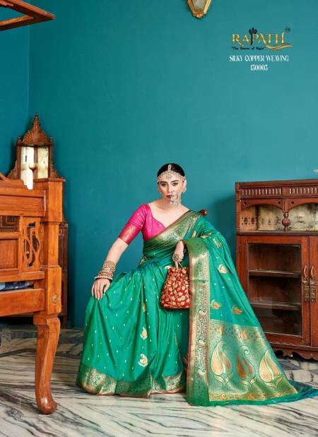 Green Colour Sutraa Silk By Rajpath Silk Saree Catalog 130003